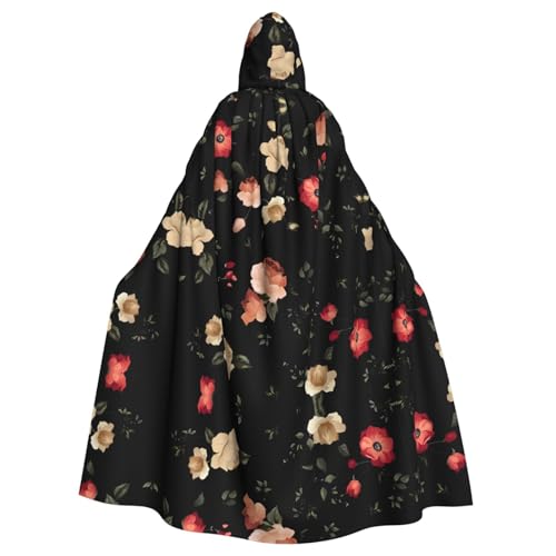 VXXNlnn Unisex Erwachsene Halloween Kapuzenumhang - Blumen Volldruck Cosplay Umhang für Partys, Karneval & Themenveranstaltungen VXXNlnn Unisex Erwachsene Halloween Kapuzenumhang - Blumen Volldruck Cosplay Umhang für Partys, Karneval & Themenveranstaltungen von VXXNlnn