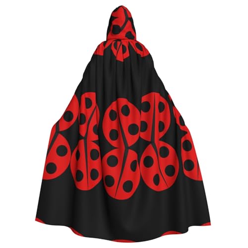 VXXNlnn Unisex Erwachsene Halloween Kapuzenumhang - Cartoon Marienkäfer Volldruck Cosplay Umhang für Partys, Karneval & Themenveranstaltungen VXXNlnn Unisex Erwachsene Halloween Kapuzenumhang - Cartoon Marienkäfer Volldruck Cosplay Umhang für Partys, Karneval & Themenveranstaltungen von VXXNlnn