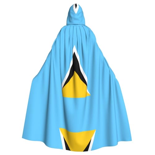 VXXNlnn Unisex Erwachsene Halloween Kapuzenumhang - Flagge der Heiligen Lucia Volldruck Cosplay Umhang für Partys, Karneval & Themenveranstaltungen VXXNlnn Unisex Erwachsene Halloween Kapuzenumhang - Flagge der Heiligen Lucia Volldruck Cosplay Umhang für Partys, Karneval & Themenveranstaltungen von VXXNlnn