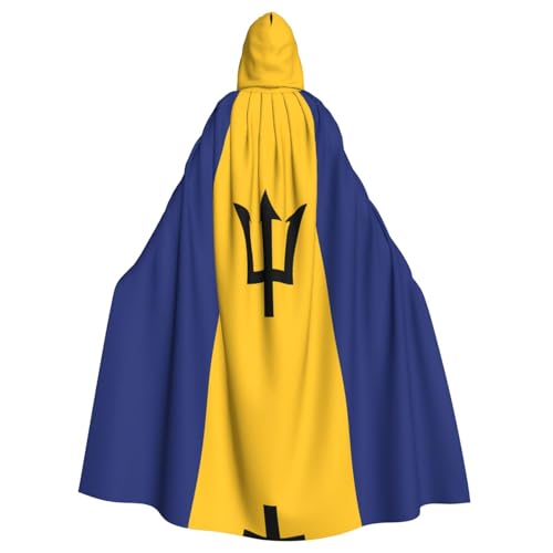 VXXNlnn Unisex Erwachsene Halloween Kapuzenumhang - Flagge von Barbados Volldruck Cosplay Umhang für Partys, Karneval & Themenveranstaltungen VXXNlnn Unisex Erwachsene Halloween Kapuzenumhang - Flagge von Barbados Volldruck Cosplay Umhang für Partys, Karneval & Themenveranstaltungen von VXXNlnn