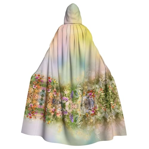 VXXNlnn Unisex Erwachsene Halloween Kapuzenumhang - Frühlingsblumen Volldruck Cosplay Umhang für Partys, Karneval & Themenveranstaltungen VXXNlnn Unisex Erwachsene Halloween Kapuzenumhang - Frühlingsblumen Volldruck Cosplay Umhang für Partys, Karneval & Themenveranstaltungen von VXXNlnn
