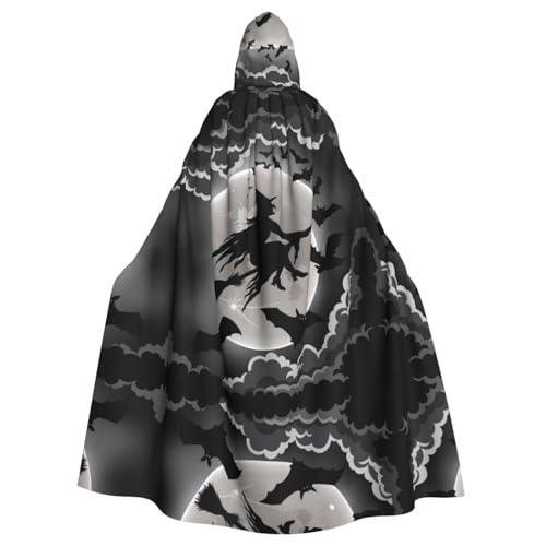 VXXNlnn Unisex Erwachsene Halloween Kapuzenumhang - Halloween Hexe Volldruck Cosplay Umhang für Partys, Karneval & Themenveranstaltungen VXXNlnn Unisex Erwachsene Halloween Kapuzenumhang - Halloween Hexe Volldruck Cosplay Umhang für Partys, Karneval & Themenveranstaltungen von VXXNlnn