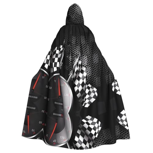 VXXNlnn Unisex Erwachsene Halloween Kapuzenumhang - Karierte Flagge Racing Volldruck Cosplay Umhang für Partys, Karneval & Themenveranstaltungen VXXNlnn Unisex Erwachsene Halloween Kapuzenumhang - Karierte Flagge Racing Volldruck Cosplay Umhang für Partys, Karneval & Themenveranstaltungen von VXXNlnn