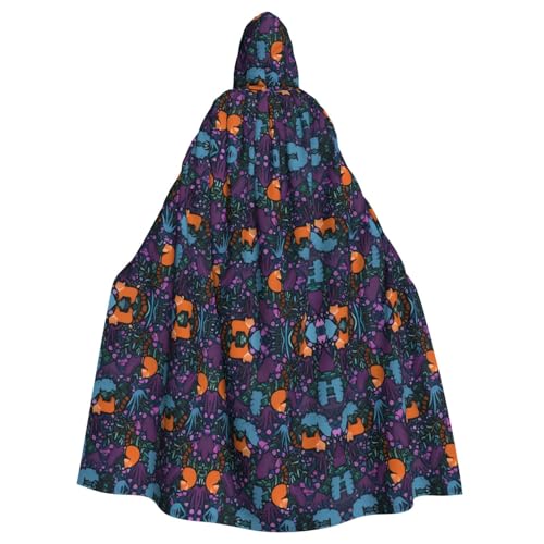 VXXNlnn Unisex Erwachsene Halloween Kapuzenumhang - Katzendruck Volldruck Cosplay Umhang für Partys, Karneval & Themenveranstaltungen VXXNlnn Unisex Erwachsene Halloween Kapuzenumhang - Katzendruck Volldruck Cosplay Umhang für Partys, Karneval & Themenveranstaltungen von VXXNlnn