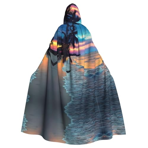VXXNlnn Unisex Erwachsene Halloween Kapuzenumhang – Kokosnuss Strand Sonnenuntergang Hängematte Volldruck Cosplay Umhang für Partys, Karneval & Themenveranstaltungen VXXNlnn Unisex Erwachsene Halloween Kapuzenumhang – Kokosnuss Strand Sonnenuntergang Hängematte Volldruck Cosplay Umhang für Partys, Karneval & Themenveranstaltungen von VXXNlnn