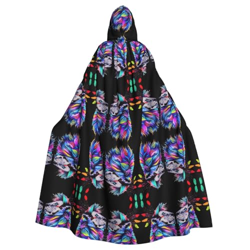 VXXNlnn Unisex Erwachsene Halloween Kapuzenumhang - Löwenkopf Volldruck Cosplay Umhang für Partys, Karneval & Themenveranstaltungen VXXNlnn Unisex Erwachsene Halloween Kapuzenumhang - Löwenkopf Volldruck Cosplay Umhang für Partys, Karneval & Themenveranstaltungen von VXXNlnn