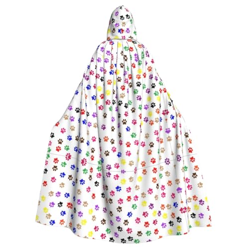 VXXNlnn Unisex Erwachsene Halloween Kapuzenumhang - Pfotenabdrücke Volldruck Cosplay Umhang für Partys, Karneval & Themenveranstaltungen VXXNlnn Unisex Erwachsene Halloween Kapuzenumhang - Pfotenabdrücke Volldruck Cosplay Umhang für Partys, Karneval & Themenveranstaltungen von VXXNlnn