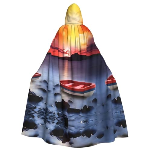 VXXNlnn Unisex Erwachsene Halloween Kapuzenumhang - Rotes Fischerboot Volldruck Cosplay Umhang für Partys, Karneval & Themenveranstaltungen VXXNlnn Unisex Erwachsene Halloween Kapuzenumhang - Rotes Fischerboot Volldruck Cosplay Umhang für Partys, Karneval & Themenveranstaltungen von VXXNlnn
