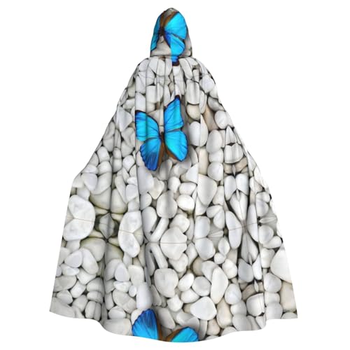 VXXNlnn Unisex Erwachsene Halloween Kapuzenumhang - Schmetterling und Stein Volldruck Cosplay Umhang für Partys, Karneval & Themenveranstaltungen VXXNlnn Unisex Erwachsene Halloween Kapuzenumhang - Schmetterling und Stein Volldruck Cosplay Umhang für Partys, Karneval & Themenveranstaltungen von VXXNlnn