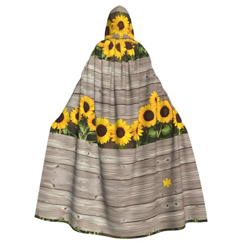 VXXNlnn Unisex Erwachsene Halloween Kapuzenumhang - Sonnenblume Holz Volldruck Cosplay Umhang für Partys, Karneval & Themenveranstaltungen VXXNlnn Unisex Erwachsene Halloween Kapuzenumhang - Sonnenblume Holz Volldruck Cosplay Umhang für Partys, Karneval & Themenveranstaltungen von VXXNlnn