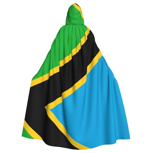 VXXNlnn Unisex Erwachsene Halloween Kapuzenumhang - Tansania Flagge Volldruck Cosplay Umhang für Partys, Karneval & Themenveranstaltungen VXXNlnn Unisex Erwachsene Halloween Kapuzenumhang - Tansania Flagge Volldruck Cosplay Umhang für Partys, Karneval & Themenveranstaltungen von VXXNlnn