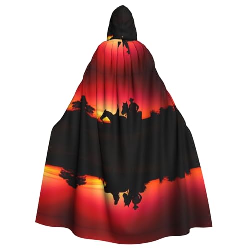VXXNlnn Unisex Erwachsene Halloween Kapuzenumhang - Texas Cowboy Volldruck Cosplay Umhang für Partys, Karneval & Themenveranstaltungen VXXNlnn Unisex Erwachsene Halloween Kapuzenumhang - Texas Cowboy Volldruck Cosplay Umhang für Partys, Karneval & Themenveranstaltungen von VXXNlnn