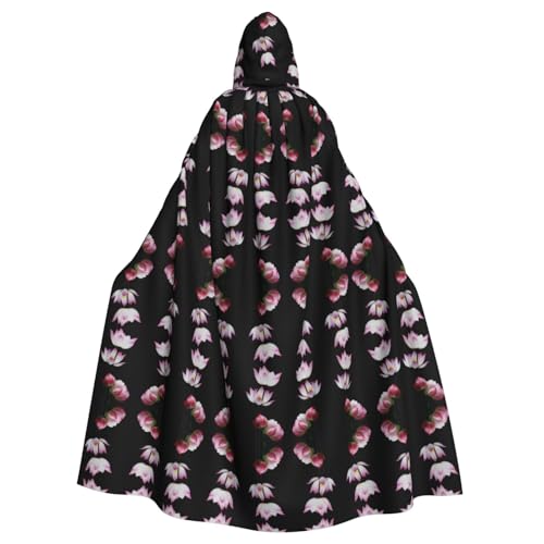 VXXNlnn Unisex Erwachsene Halloween Kapuzenumhang - Vintage Rosa Lotusblüte Volldruck Cosplay Umhang für Partys, Karneval & Themenveranstaltungen VXXNlnn Unisex Erwachsene Halloween Kapuzenumhang - Vintage Rosa Lotusblüte Volldruck Cosplay Umhang für Partys, Karneval & Themenveranstaltungen von VXXNlnn