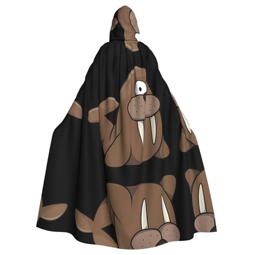 VXXNlnn Unisex Erwachsene Halloween Kapuzenumhang - Walross Volldruck Cosplay Umhang für Partys, Karneval & Themenveranstaltungen VXXNlnn Unisex Erwachsene Halloween Kapuzenumhang - Walross Volldruck Cosplay Umhang für Partys, Karneval & Themenveranstaltungen von VXXNlnn