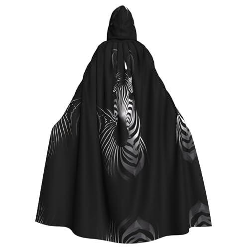 VXXNlnn Unisex Erwachsene Halloween Kapuzenumhang - Zebra Volldruck Cosplay Umhang für Partys, Karneval & Themenveranstaltungen VXXNlnn Unisex Erwachsene Halloween Kapuzenumhang - Zebra Volldruck Cosplay Umhang für Partys, Karneval & Themenveranstaltungen von VXXNlnn