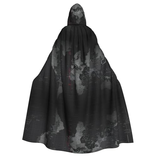 VXXNlnn Unisex Erwachsene Halloween Kapuzenumhang - Zeitzonenkarte Volldruck Cosplay Umhang für Partys, Karneval & Themenveranstaltungen VXXNlnn Unisex Erwachsene Halloween Kapuzenumhang - Zeitzonenkarte Volldruck Cosplay Umhang für Partys, Karneval & Themenveranstaltungen von VXXNlnn