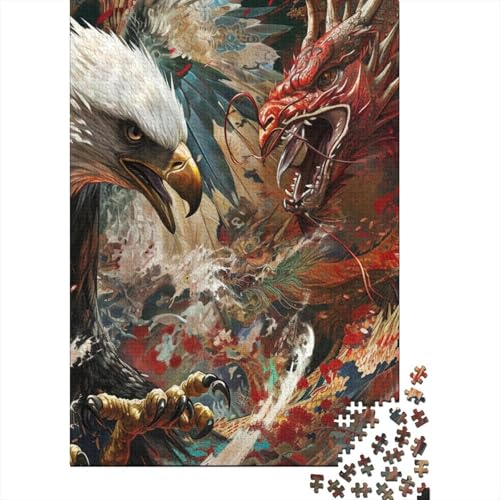Adler Puzzle 1000 Teile Schwer Puzzle Spielzeug Pädagogisches Spiel Impossible Herausforderungsspielzeug Für Erwachsene Kinder 1000pcs (75x50cm) von VYIPAXTOR