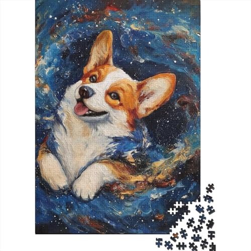 Corgi Puzzle 1000 Teile Schwer Puzzle Spielzeug Pädagogisches Spiel Impossible Herausforderung Spielzeug Für Erwachsene Und Kinder Ab 12 Jahren 1000pcs (75x50cm) von VYIPAXTOR