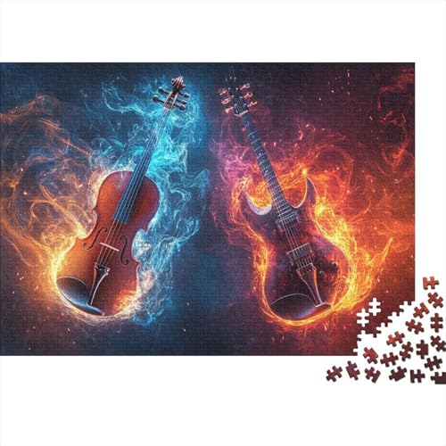 Gitarre Puzzle 1000 Teile Puzzle Für Erwachsene Und Kinder Ab 14 Jahren Puzzel 1000pcs (75x50cm) von VYIPAXTOR