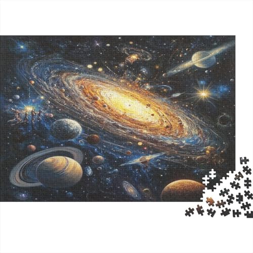 Kosmische Galaxie Puzzles1000 Teile, Puzzle Für Erwachsene, Geschicklichkeitsspiel Für Die Ganze Familie, Klassische Puzzle,Geburtstagsgeschenk Erwachsenen Puzzlespiel Puzzel 1000pcs (75x50cm) von VYIPAXTOR