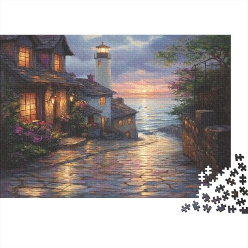 Sonnenuntergang im Hafen Puzzle 1000 Teile Erwachsener Kniffel Spaß Für Die Ganze Familie - Abwechslungsreiche 1000 Puzzleteilige Motive Puzzlespiel Erwachsene, Puzzel 1000pcs (75x50cm) von VYIPAXTOR