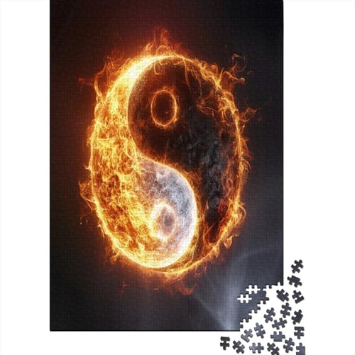 Yin Yang Bagua Puzzlespiel 1000 Teile Puzzle Für Erwachsene Und Kinder Ab 14 Jahren, Puzzle-Motiv Erwachsenen Puzzlespiel Puzzel 1000pcs (75x50cm) von VYIPAXTOR