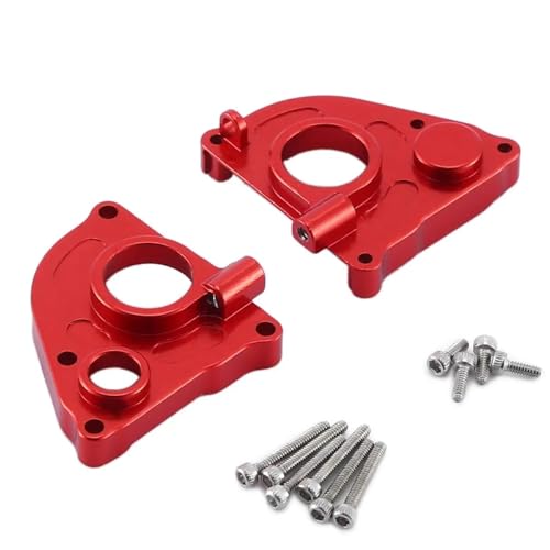 VYUHAksZ 1:24 CNC-Aluminiumlegierung Mittelgetriebe Getriebegehäuse-Abdeckungsschutz, for Axial SCX24 AXI90081 RC Car Crawlers Upgrade-Teile (Color : Red) von VYUHAksZ