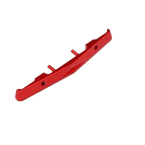 VYUHAksZ 1pc CNC Aluminiumlegierung Frontstoßstange, for Axial SCX24 AXI00001 C10 for Chevrolet 1/24 RC Crawler Auto LKW Upgrade Teile Zubehör (Color : Red) von VYUHAksZ