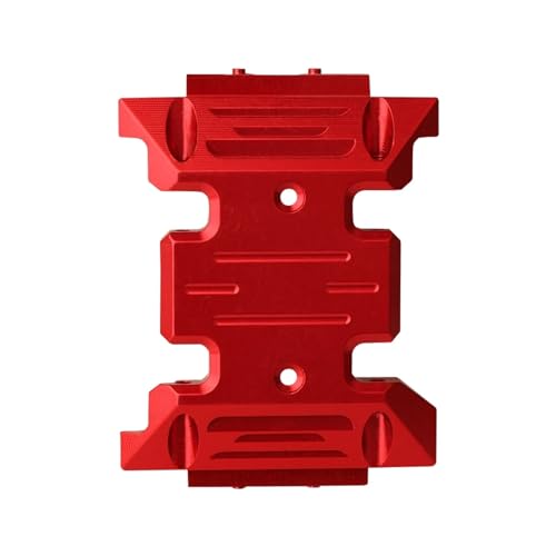 VYUHAksZ 1pc Metallgrundplatte Pull Code, for Axial SCX10 III AXI03006 AXI03007 1/10 RC Crawler Modellautos Ersatz-Upgrade-Teile (Color : Red Base Plate 1p) von VYUHAksZ