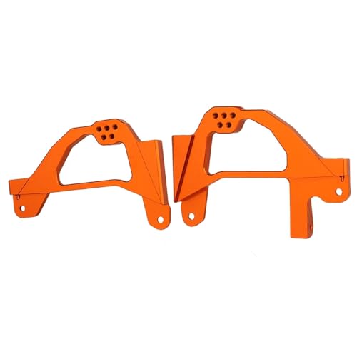 VYUHAksZ 2p SCX6 Metall-Aluminium-Stoßdämpferhalterung, for Axial SCX6 AXI05000 1/6 RC Crawler Car Upgrade Parts Zubehör (Color : Orange) von VYUHAksZ