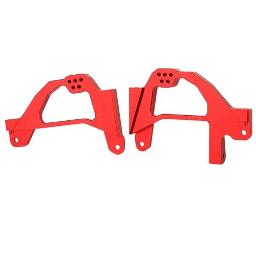 VYUHAksZ 2p SCX6 Metall-Aluminium-Stoßdämpferhalterung, for Axial SCX6 AXI05000 1/6 RC Crawler Car Upgrade Parts Zubehör (Color : Red) von VYUHAksZ