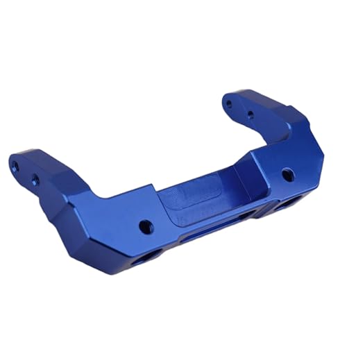 VYUHAksZ for AXIAL 1/6 SCX6 for Jeep RC Auto Metall Upgrade Teile Modifizierte Front, Stoßstangenhalterung Aluminiumlegierung Fernbedienung Spielzeug Autoteil (Color : Blue) von VYUHAksZ