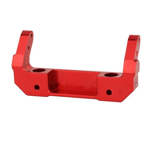 VYUHAksZ for AXIAL 1/6 SCX6 for Jeep RC Auto Metall Upgrade Teile Modifizierte Front, Stoßstangenhalterung Aluminiumlegierung Fernbedienung Spielzeug Autoteil (Color : Red) von VYUHAksZ