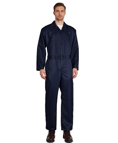 VZQI Blauer Overall für Erwachsene, Halloween, Marineblau, Kostüm für Herren, Blau, XL von VZQI