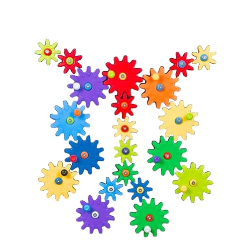 VZZCGJVT 24 Stück magnetische Zahnräder, magnetisches Puzzlespielzeug für Kinder, Smart Toys Kritisches Denken Puzzlespiele von VZZCGJVT
