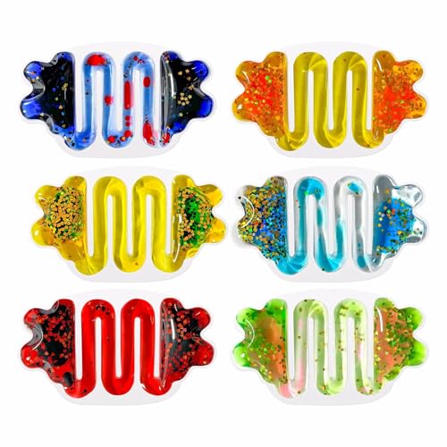 VZZCGJVT Flüssiges sensorisches Softgel-Spielzeug - 6er-Set - Squishy Sensorische Produkte für autistische Autismus-Kinder mit besonderen Bedürfnissen,Blau VZZCGJVT Flüssiges sensorisches Softgel-Spielzeug - 6er-Set - Squishy Sensorische Produkte für autistische Autismus-Kinder mit besonderen Bedürfnissen,Blau von VZZCGJVT