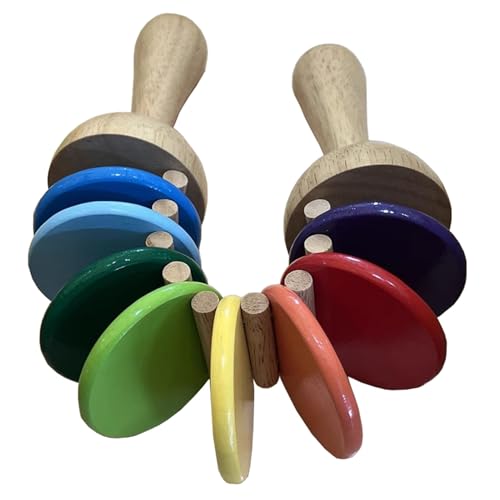 VZZCGJVT Holzfarbe Kastagnettenklöppel, Orff Perkussionsinstrumente, Pädagogische musikalische Perkussion VZZCGJVT Holzfarbe Kastagnettenklöppel, Orff Perkussionsinstrumente, Pädagogische musikalische Perkussion von VZZCGJVT