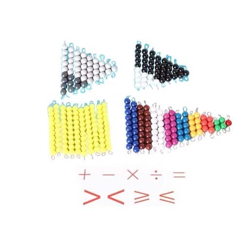 VZZCGJVT Montessori Addition Subtraktion Mathe Schlange Spiel, Mathe Spiele Zählen Perlen Checker Vorschule Mathematik Material für Kind Spielzeug von VZZCGJVT
