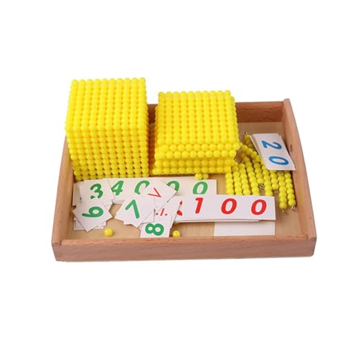 VZZCGJVT Montessori-Dezimal-Bankspiel-Kartenset, EIN mathematisches Lehrmittel zur Entwicklung des Rechendenkens von VZZCGJVT