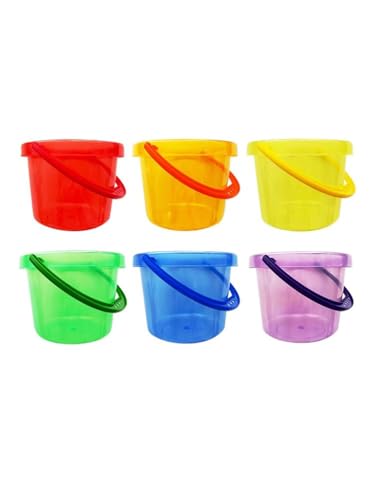 VZZCGJVT Montessori Eimer mit Griffen Helles farbiges Spielzeug, Wasserspielzeug für frühe Lerngeschenke VZZCGJVT Montessori Eimer mit Griffen Helles farbiges Spielzeug, Wasserspielzeug für frühe Lerngeschenke von VZZCGJVT