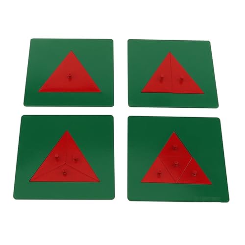 VZZCGJVT Montessori Eisenfraktion Rundschreiben, Lernen Sie Fraktionen Knopfpuzzle, sensorisches Bildungsspielzeug für Kinder,Decomposition of Triangles von VZZCGJVT