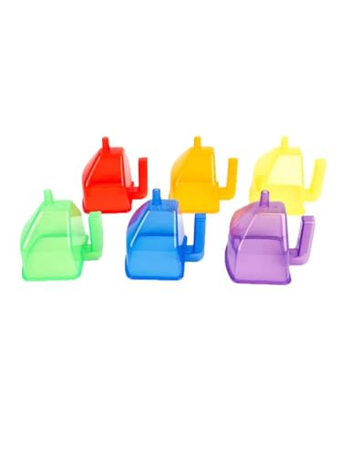 VZZCGJVT Montessori Farben Kunststoff Trichter Set Lehrmittel AIDS, Sandsieb, Wassertisch Spielzeug, sensorisches Spielspielzeug, 6 Stück von VZZCGJVT