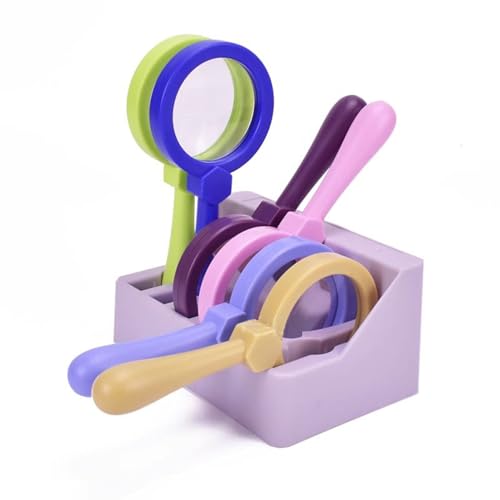 VZZCGJVT Montessori Handheld Lupe für Kinder, Wissenschaft für Kinder Eckwerkzeuge, Kindergarten Pflanze Bereich Beobachtungsspielzeug, 6 Stück VZZCGJVT Montessori Handheld Lupe für Kinder, Wissenschaft für Kinder Eckwerkzeuge, Kindergarten Pflanze Bereich Beobachtungsspielzeug, 6 Stück von VZZCGJVT