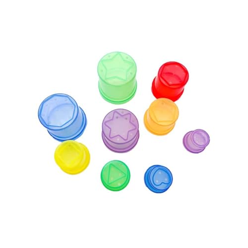 VZZCGJVT Montessori Nistspielzeug Durchsichtige Becher, Stapelspielzeug Nistbecher Sortierung Für Pädagogische Und Motorische Fähigkeiten VZZCGJVT Montessori Nistspielzeug Durchsichtige Becher, Stapelspielzeug Nistbecher Sortierung Für Pädagogische Und Motorische Fähigkeiten von VZZCGJVT