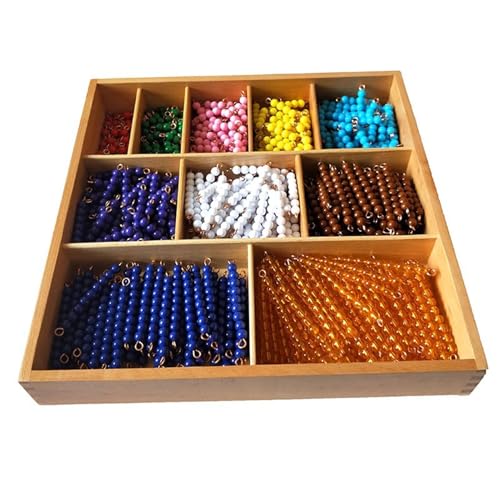 VZZCGJVT Montessori Perle Dekanom Box, Zehn Farben Perlen Box Mathematik Unterricht AIDS, zehn Elemente Additions- und Subtraktions-Puzzlespiel VZZCGJVT Montessori Perle Dekanom Box, Zehn Farben Perlen Box Mathematik Unterricht AIDS, zehn Elemente Additions- und Subtraktions-Puzzlespiel von VZZCGJVT