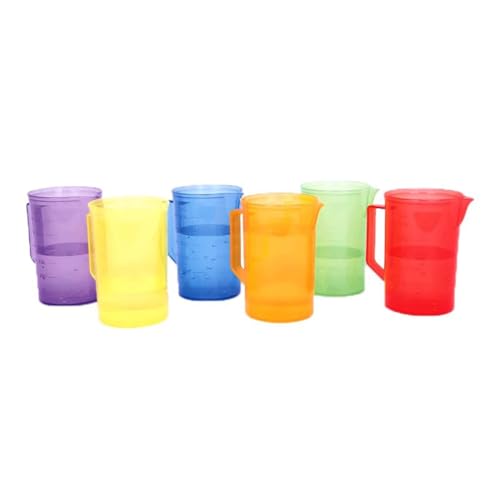 VZZCGJVT Montessori Regenbogen Messbecher, 6-teiliges Set - Farbsortierspielzeug Feinmotorik Farberkennung VZZCGJVT Montessori Regenbogen Messbecher, 6-teiliges Set - Farbsortierspielzeug Feinmotorik Farberkennung von VZZCGJVT