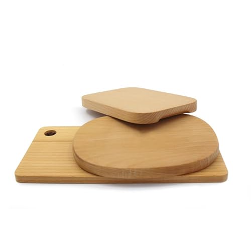 VZZCGJVT Montessori Schneidebrett-Set aus Buchenholz für echtes Kochen, Montessori-Küchenwerkzeuge von VZZCGJVT