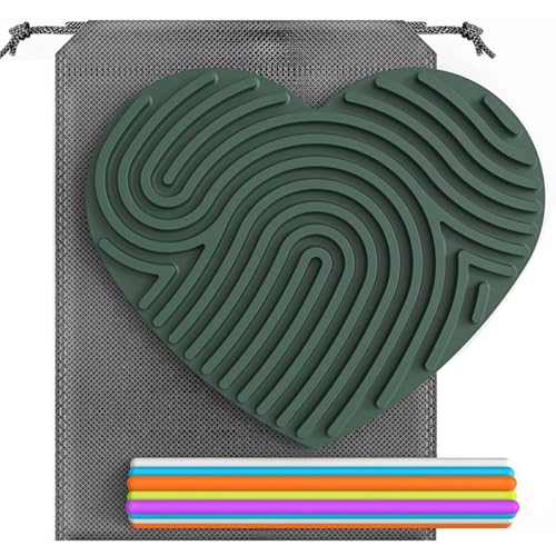 VZZCGJVT Montessori Sensory Activity Board, Trainer für sensorische Integration für Kinder, Beruhigung bei Angstzuständen, ADHS und Autismus,Grün,Heart Shaped VZZCGJVT Montessori Sensory Activity Board, Trainer für sensorische Integration für Kinder, Beruhigung bei Angstzuständen, ADHS und Autismus,Grün,Heart Shaped von VZZCGJVT