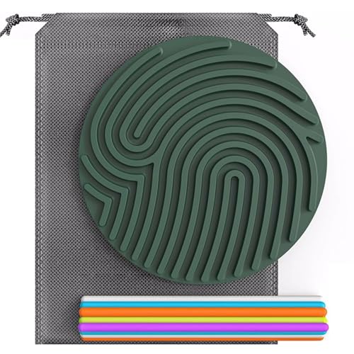 VZZCGJVT Montessori Sensory Activity Board, Trainer für sensorische Integration für Kinder, Beruhigung bei Angstzuständen, ADHS und Autismus,Grün,Round VZZCGJVT Montessori Sensory Activity Board, Trainer für sensorische Integration für Kinder, Beruhigung bei Angstzuständen, ADHS und Autismus,Grün,Round von VZZCGJVT