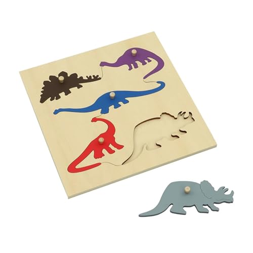 VZZCGJVT Montessori Toys Peg Puzzle Geometrisches Farbanpassungsbrett, hölzernes Formerkennungspuzzle für Kinder,Dinosaurs VZZCGJVT Montessori Toys Peg Puzzle Geometrisches Farbanpassungsbrett, hölzernes Formerkennungspuzzle für Kinder,Dinosaurs von VZZCGJVT
